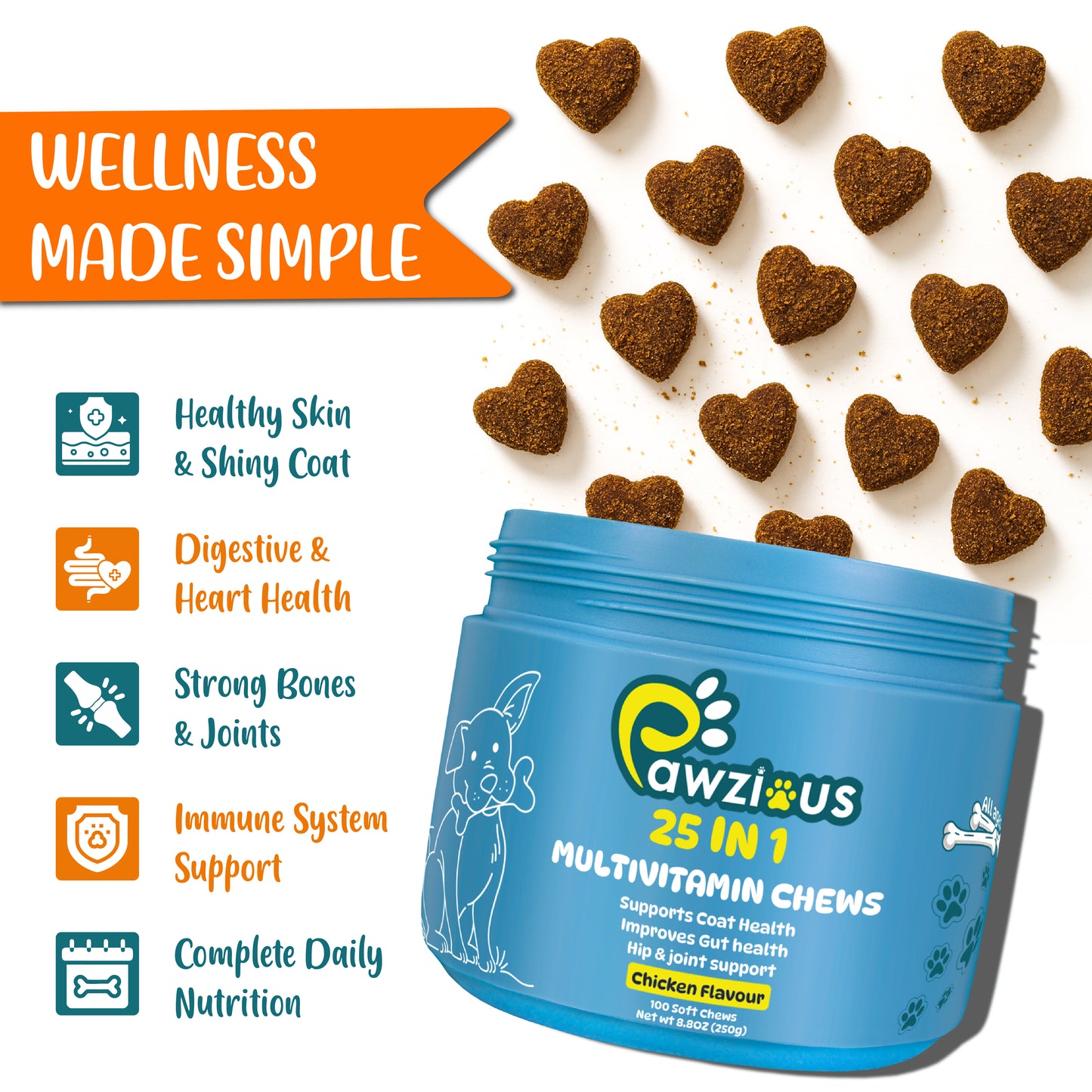 25 in 1 Multivitamins for Dogs