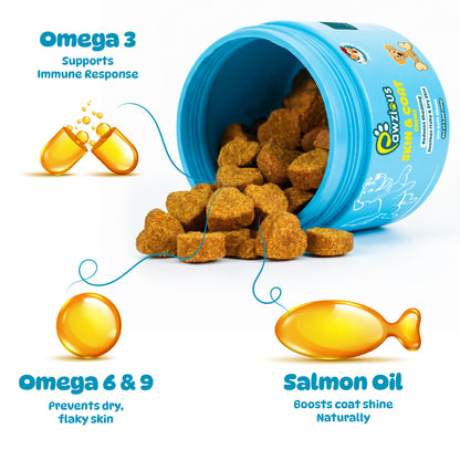 Dog Skin and Coat Supplement Chews